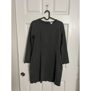 J. Crew Gray Grey Long Sleeve Dress Size 4